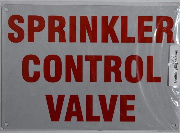 Sprinkler Control Valve Sign