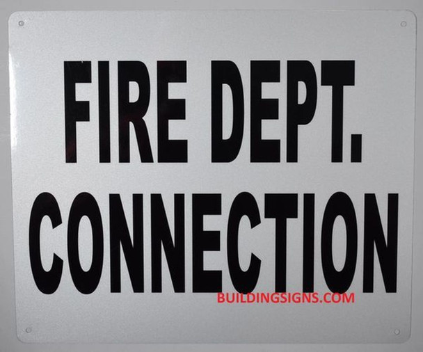 FIRE Department Connection Sign
