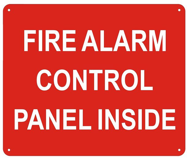 FIRE Alarm Control Panel Inside Sign