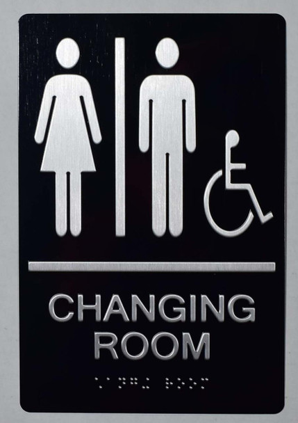 ada CHANGING ROOM ACCESSIBLE SIGN -