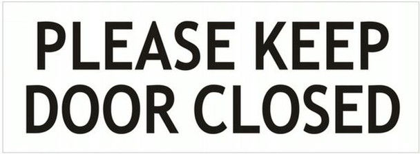 KEEP DOOR CLOSED SIGN