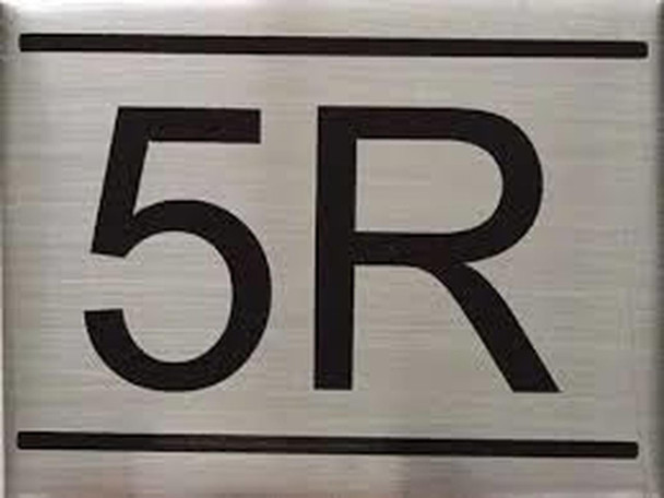 APARTMENT NUMBER SIGN -5R