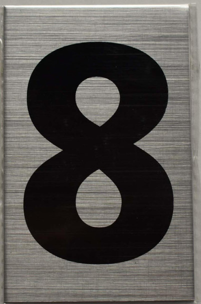 Apartment Number Sign - Eight (8)