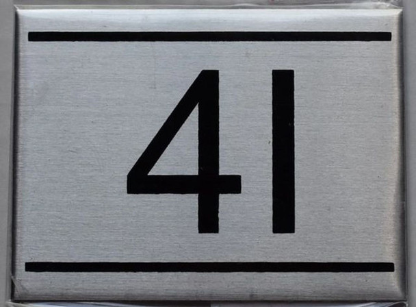 APARTMENT NUMBER SIGN - 4I    Sign
