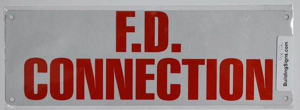 fire department connection Sign