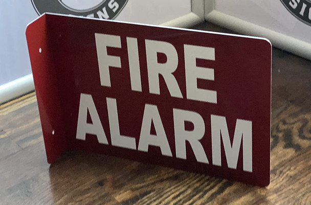 FIRE Alarm Projection Sign-FIRE Alarm Inside 3D Sign  Aluminium,