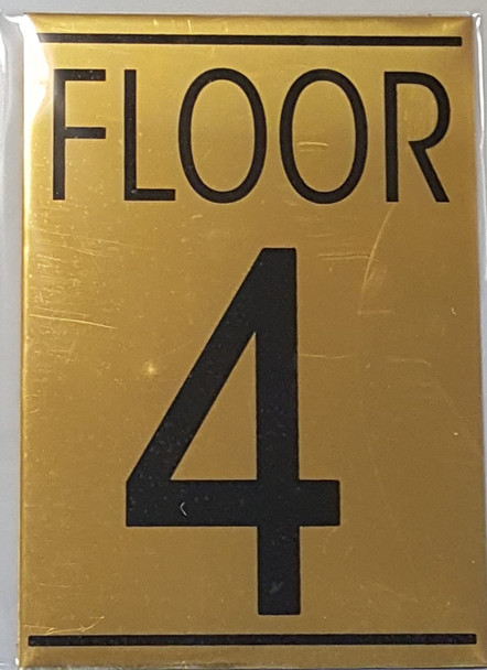 FLOOR 4 SIGN -  BACKGROUND