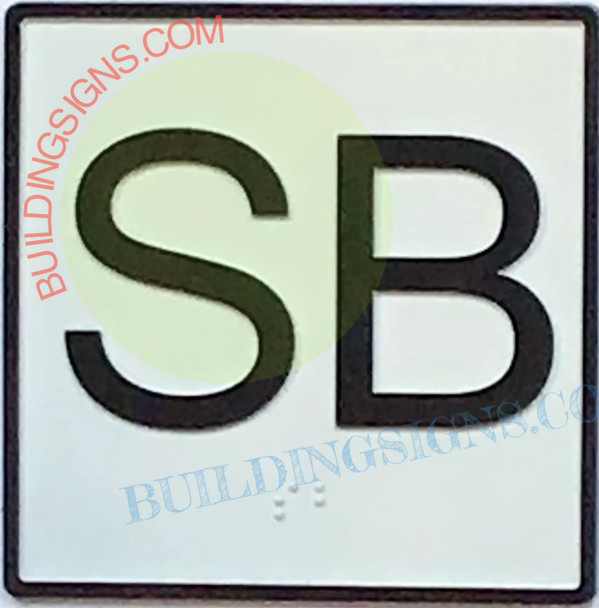 Elevator Floor Number SB Sign- Elevator JAMB Plate Floor SUB Basement SIGN