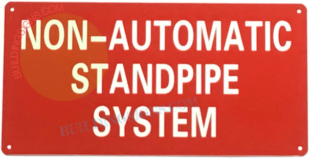 Non Automatic Standpipe System SIGN