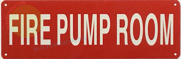 FIRE Pump Room SIGN