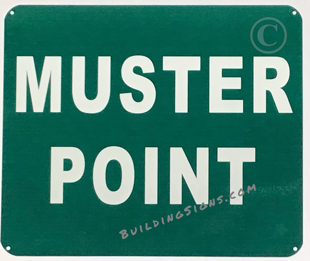 MUSTER POINT SIGN