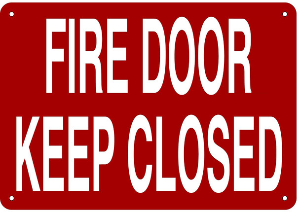 FIRE DOOR KEEP CLOSED SIGN