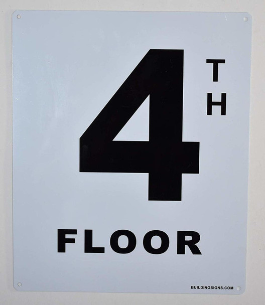 4th Floor Sign