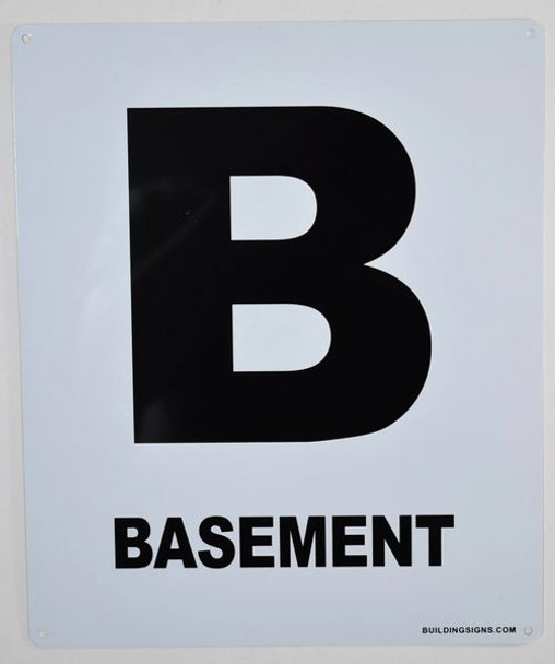 Basement Floor Sign