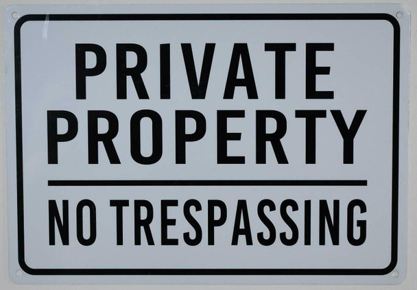 3 Pack- Private Property No Trespassing Sign -