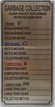 NYC NYC GARBAGE COLLECTION SIGN