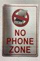 NO PHONE ZONE COMPLIANCE SIGN