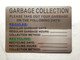 HPD NYC GARBAGE COLLECTION SAFETY SIGN