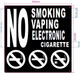 FD NO SMOKING NO VAPING NO ELECTRONIC CIGARETTE SIGN