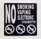 HPD NO SMOKING NO VAPING NO ELECTRONIC CIGARETTE SIGN