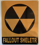 FALLOUT SHELTER COMPLIANCE SIGN