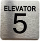 ELEVATOR NUMBER 5 THE PARK AVE LINE COMPLIANCE SIGN