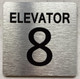 ELEVATOR NUMBER 8 THE PARK AVE LINE COMPLIANCE SIGN