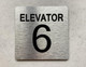 NYC ELEVATOR NUMBER 6 THE PARK AVE LINE SIGN