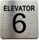 ELEVATOR NUMBER 6 THE PARK AVE LINE SAFETY SIGN