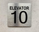 NYC ELEVATOR NUMBER 10 THE PARK AVE LINE SIGN