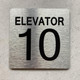 FD ELEVATOR NUMBER 10 THE PARK AVE LINE SIGN
