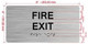FD FIRE EXIT SIGN WITH RAISED LETTERS