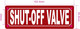 NYC SHUT-OFF VALVE SIGN