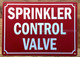 FD SPRINKLER CONTROL VALVE SIGN