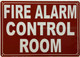 FD FIRE ALARM CONTROL ROOM SIGN
