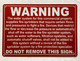 WARNING