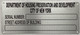 NYC HPD SERIAL NUMBER SIGN