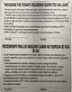 HPD HPD GAS LEAN NOTICE SIGNS