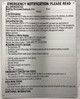 HPD EMERGENCY NOTIFICATION SAFETY SIGNS
