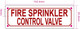 HPD FIRE SPRINKLER CONTROL VALVE SIGN