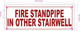 NYC FIRE STANDPIPE IN OTHER STAIRWELL SIGN