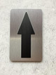 NYC ARROW SIGN WITH RAISED LETTERS/IMAGE