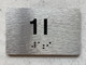 APT NUMBER 1I SAFETY SIGN-UNIT NUMBER SAFETY SIGN WITH RAISED LETTERS