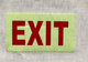 HPD EXIT GLOW IN DARK SIGN