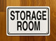 NYC STORAGE ROOM SIGN