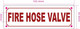 NYC FIRE HOSE VALVE SIGN