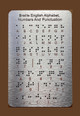 BRAILLE ALPHABET & WORDS BOARD WITH STURDY RAISED DOTS