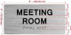HPD MEETING ROOM SIGN WITH RAISED LETTERS