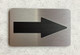 FD ARROW SIGN WITH RAISED LETTERS/IMAGE INCLUDES RED ADHESIVE PAD FOR EASY INSTALLATION
