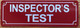 HPD INSPECTOR'S TEST SIGN